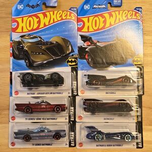 Hot Wheels Lot Of Batman - Mainline Cars - Arkham, TV Series, Batmobile